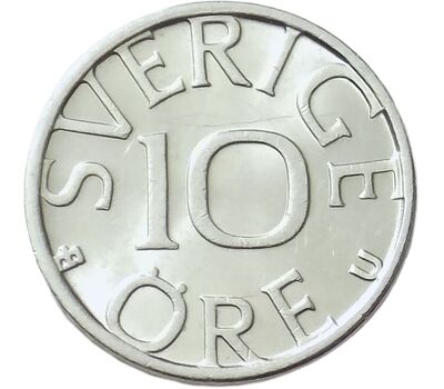  Монета 10 эре 1982 Швеция, фото 2 