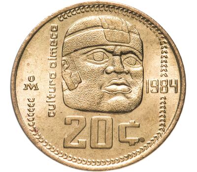  Монета 20 сентаво 1984 Мексика, фото 1 