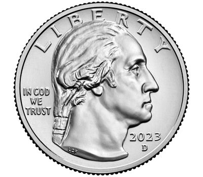  Монета 25 центов 2023 «Балерина Мария Толчиф» (Выдающиеся женщины США) D, фото 2 