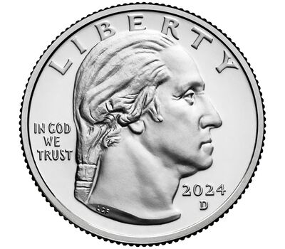  Монета 25 центов 2024 «Паули Мюррей» (Выдающиеся женщины США) D, фото 2 