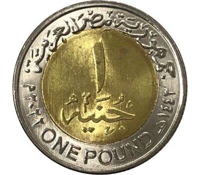  Монета 1 фунт 2022 «День полиции. 70 лет полиции» Египет, фото 2 