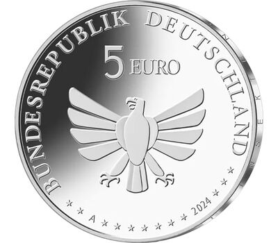  Монета 5 евро 2024 «Кузнечик» Германия, фото 2 