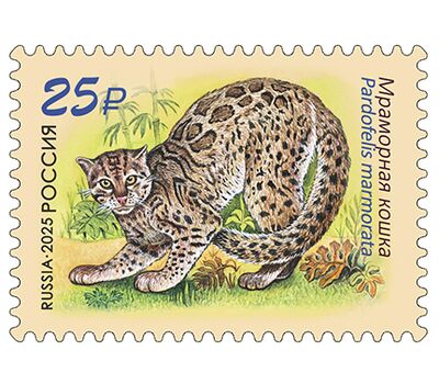  2 почтовые марки «Совместный выпуск России и Лаоса. Фауна» 2025, фото 2 