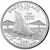  Монета 25 центов 2001 «Род-Айленд» (штаты США) случайный монетный двор, фото 1 