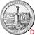  Монета 25 центов 2011 «Национальный военный парк Геттисберг» (6-й нац. парк США) D, фото 1 