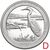  Монета 25 центов 2015 «Бомбей Хук Нешнел» (29-й нац. парк США) D, фото 1 
