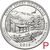  Монета 25 центов 2014 «Национальный парк Грейт-Смоки-Маунтинс» (21-й нац. парк США) P, фото 1 