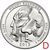  Монета 25 центов 2013 «Национальный мемориал Маунт-Рашмор» (20-й нац. парк США) D, фото 1 