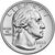  Монета 25 центов 2023 «Элеонора Рузвельт» (Выдающиеся женщины США) P, фото 3 